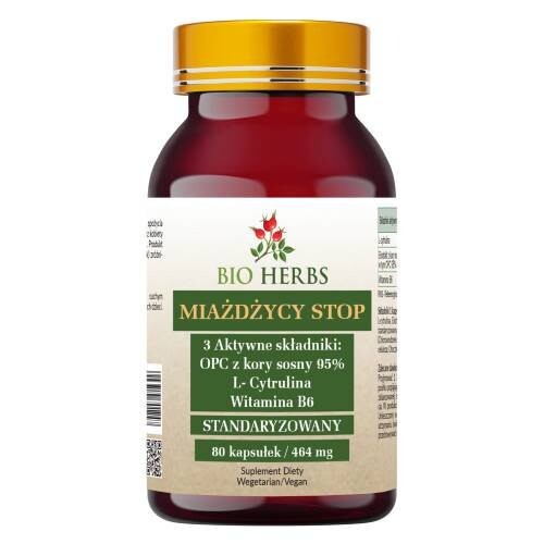 

Bio Herbs, Атеросклероз Стоп Opc Pine Bark L-цитруллин B6, 80 шт.