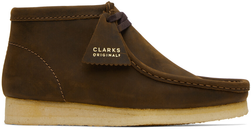 

Коричневые ботинки Clarks Originals Wallabee