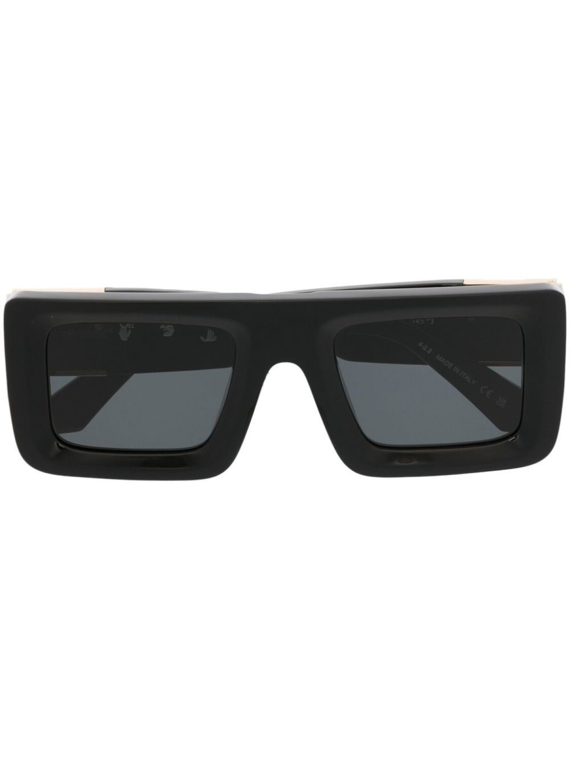 

Off-White Eyewear солнцезащитные очки с логотипом Arrows, черный