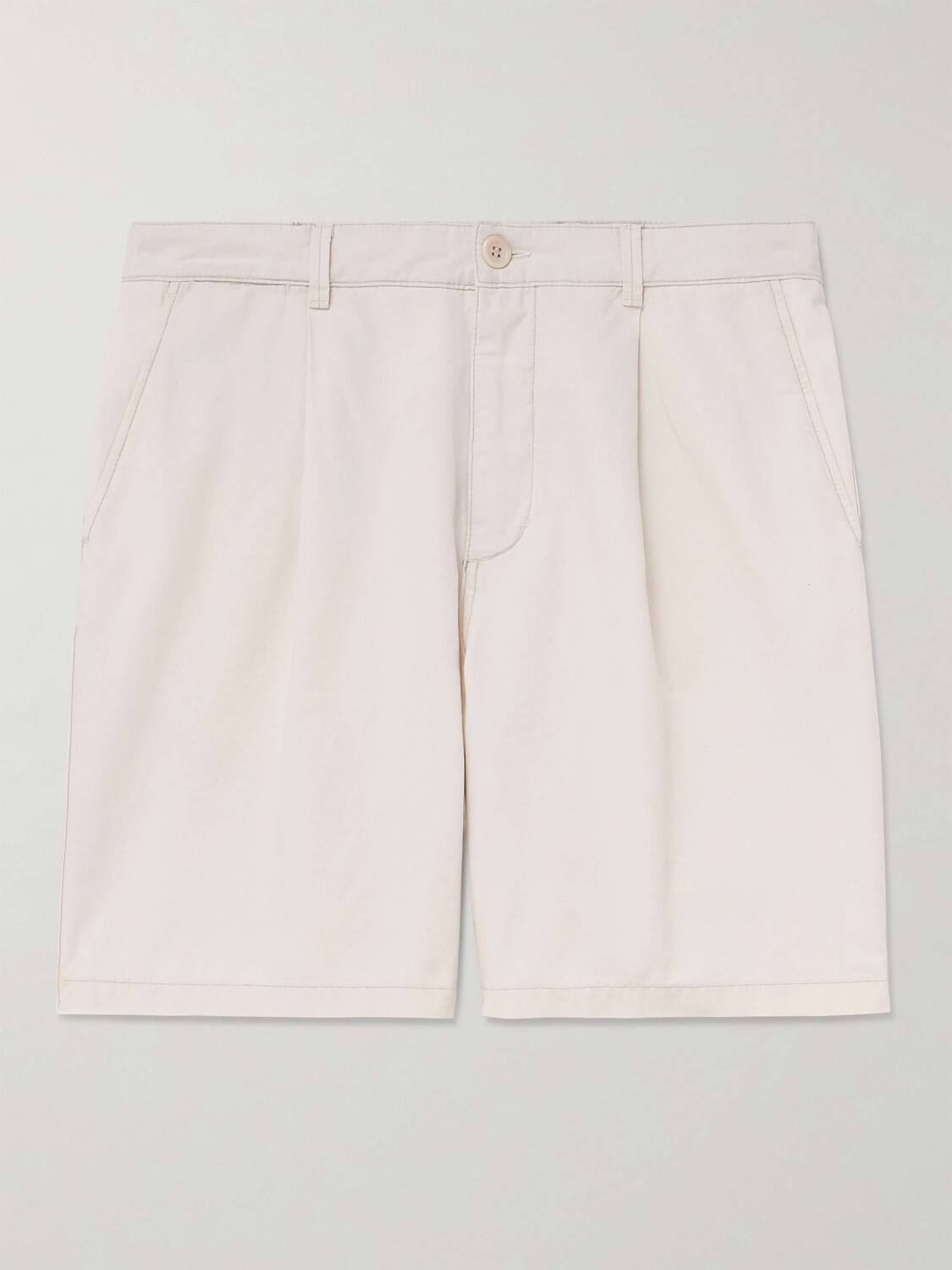 

Плиссированные хлопковые шорты Christopher прямого кроя NORSE PROJECTS, белый
