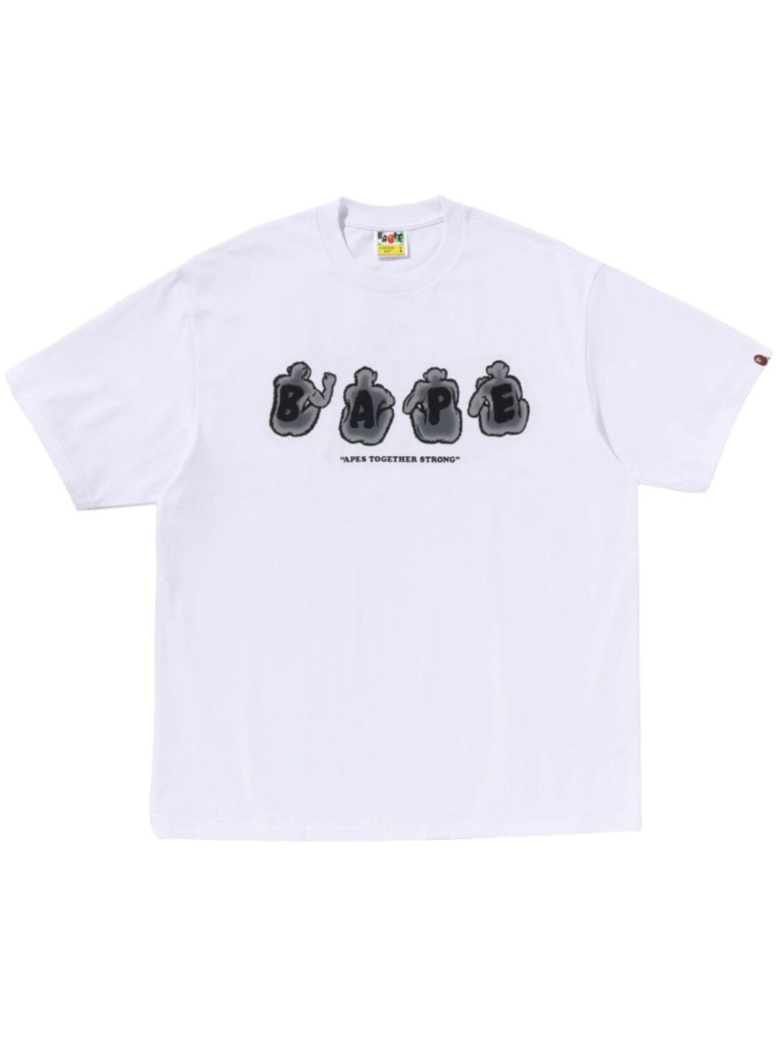 

A BATHING APE футболка с логотипом, белый