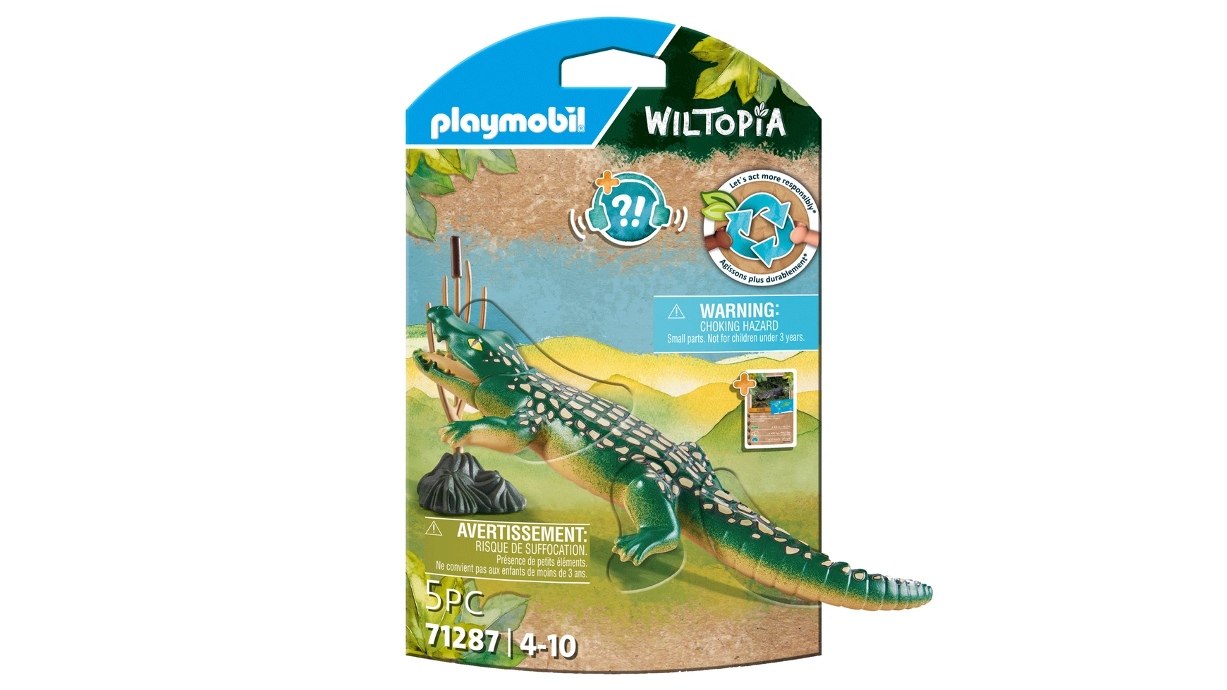 Wiltopia аллигатор Playmobil