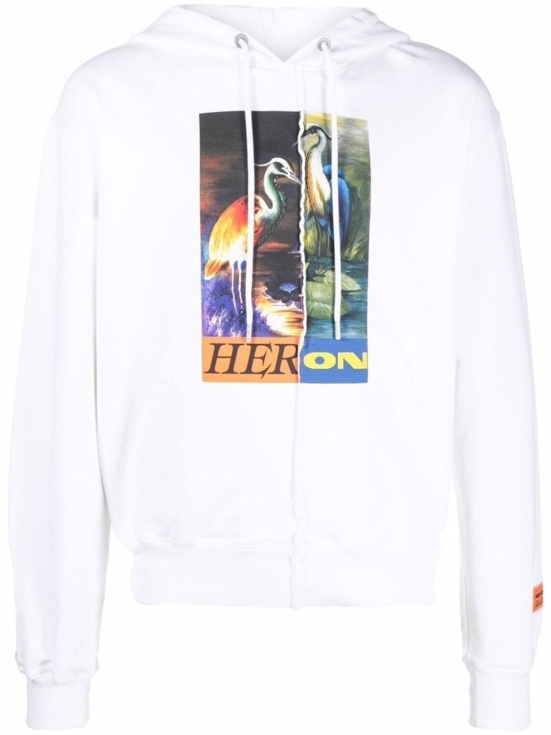 

Heron Preston худи с принтом, белый
