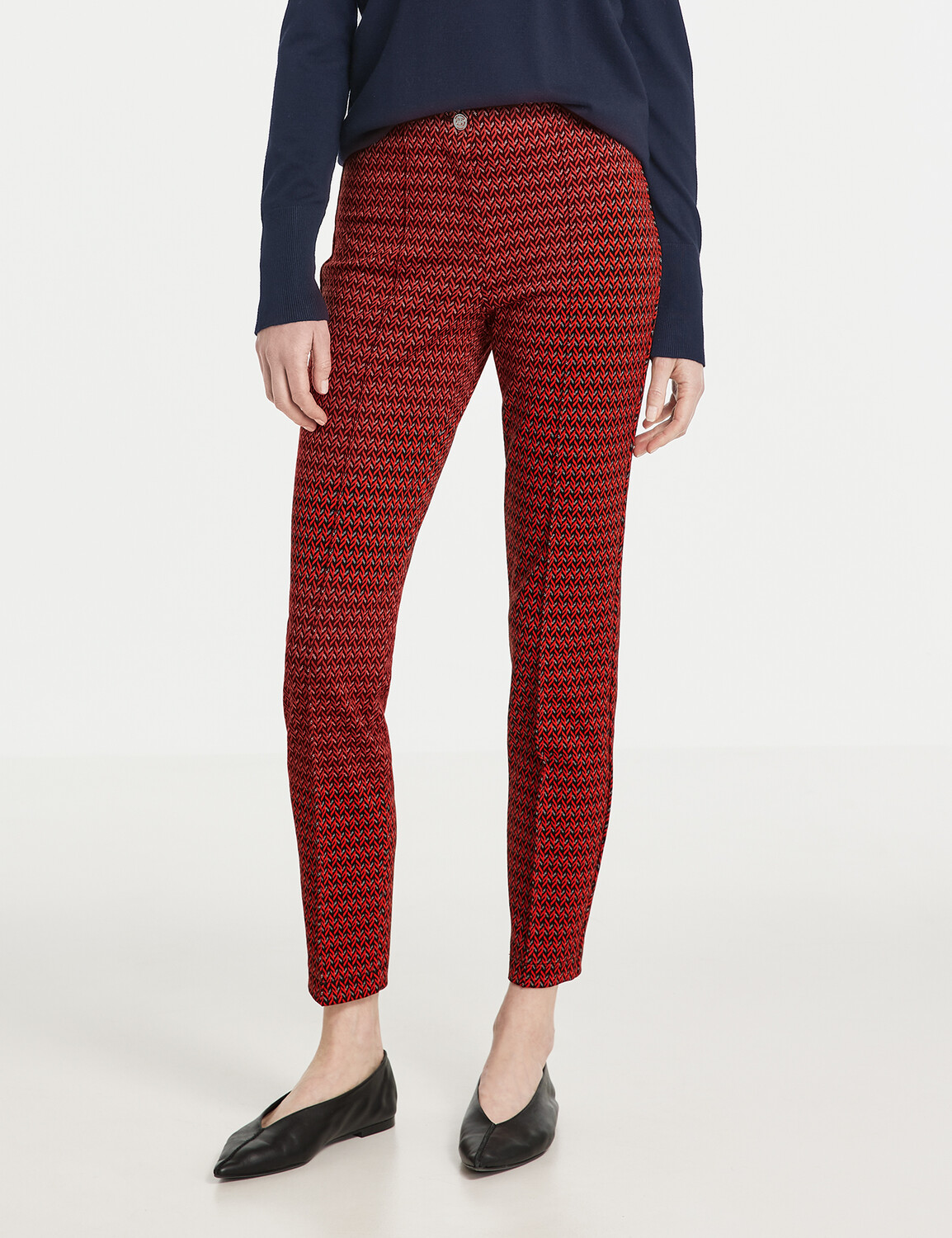 

Брюки Gerry Weber Hose Freizeit verkürzt, черный