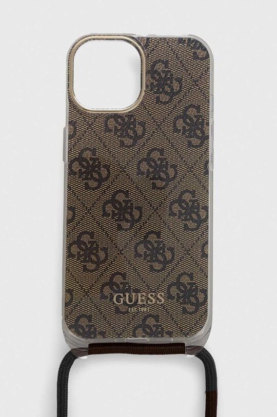 

Чехол для телефона iPhone 15/14/13 6,1" Guess, бежевый