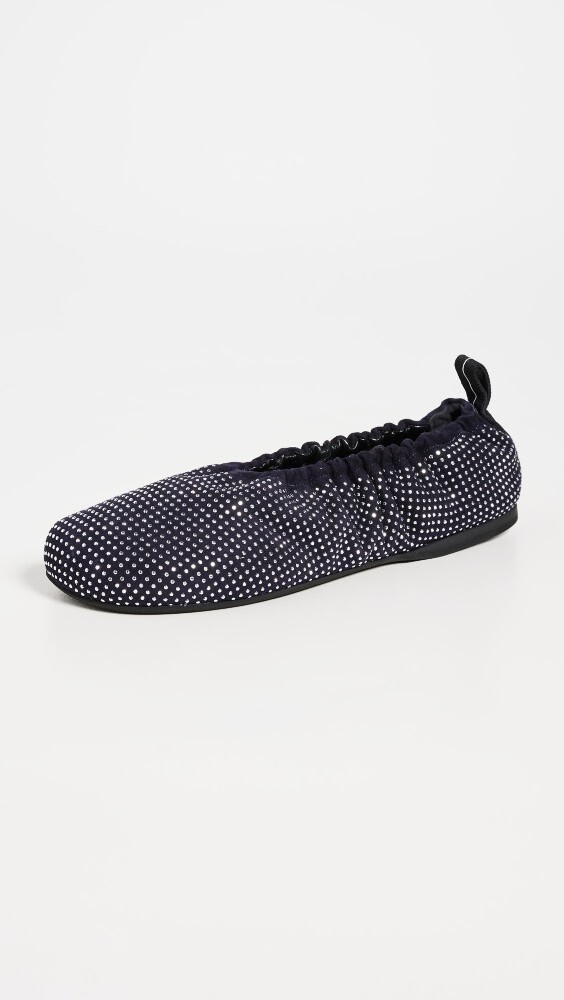 

Балетки JW Anderson Ballerina Denim Studded, нави