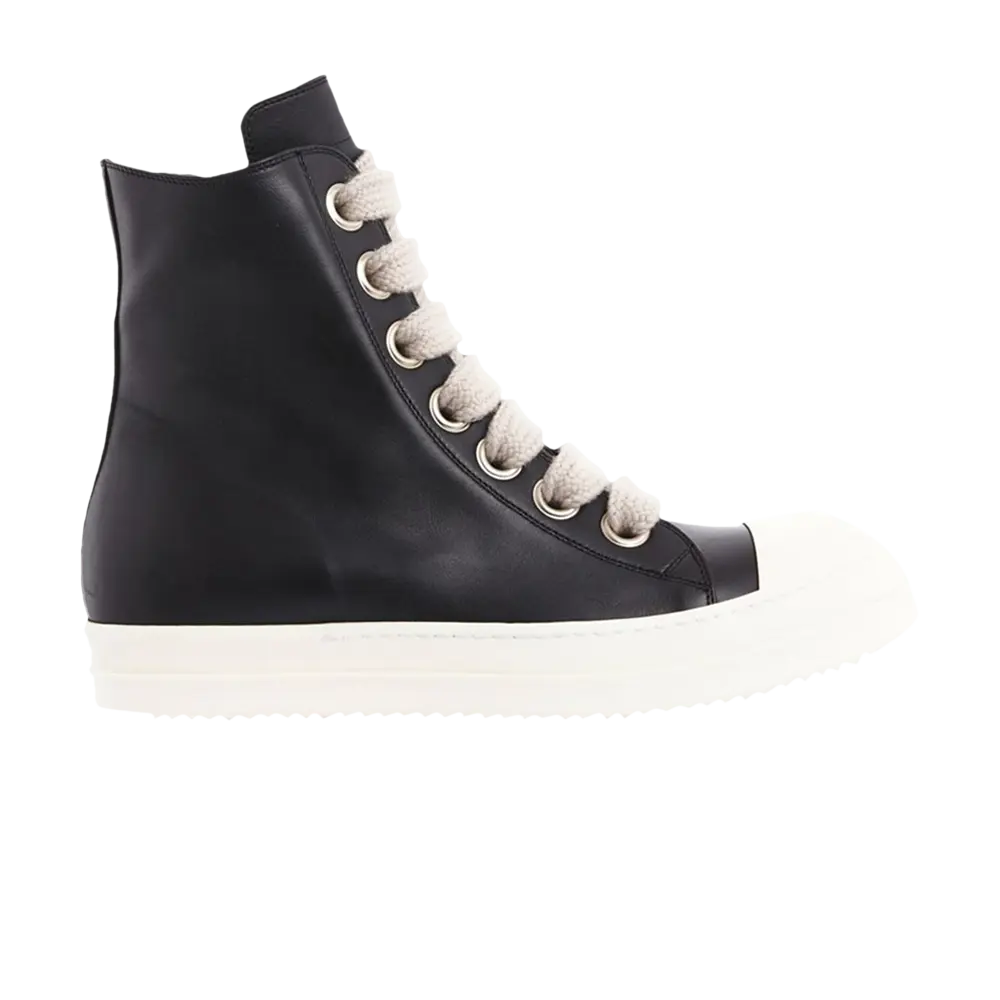

Кожаные туфли Rick Owens Strobe Megalace High, черный