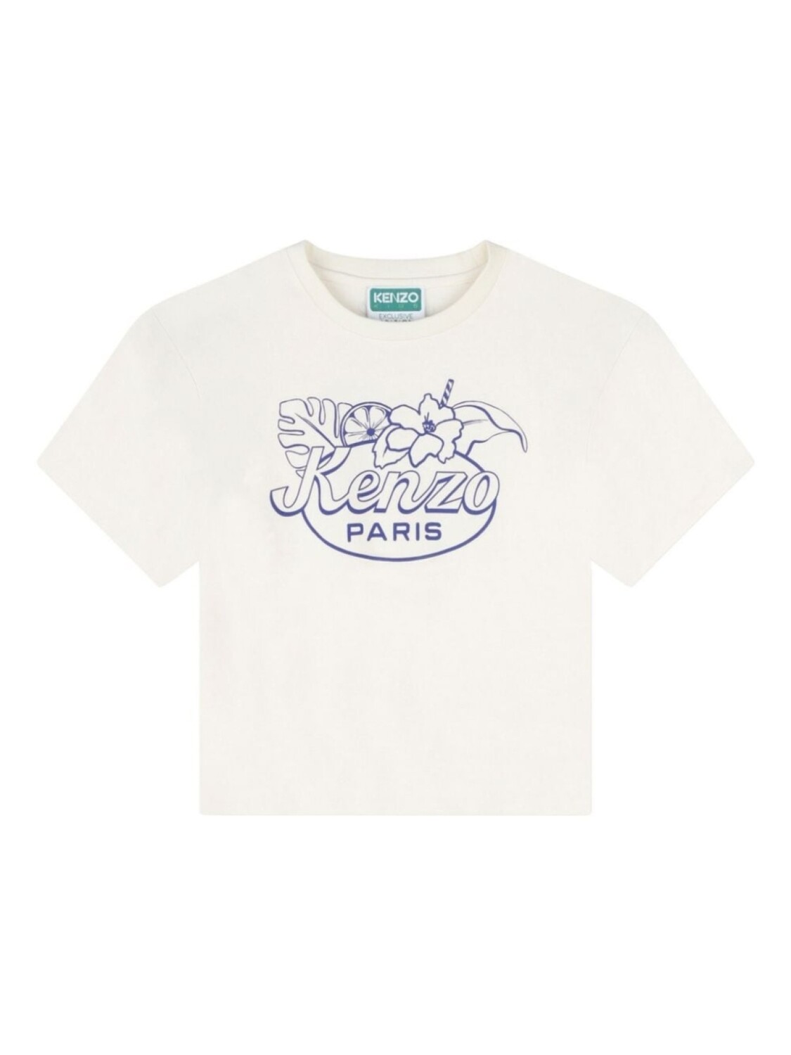 

Kenzo Kids футболка с логотипом, нейтральный цвет