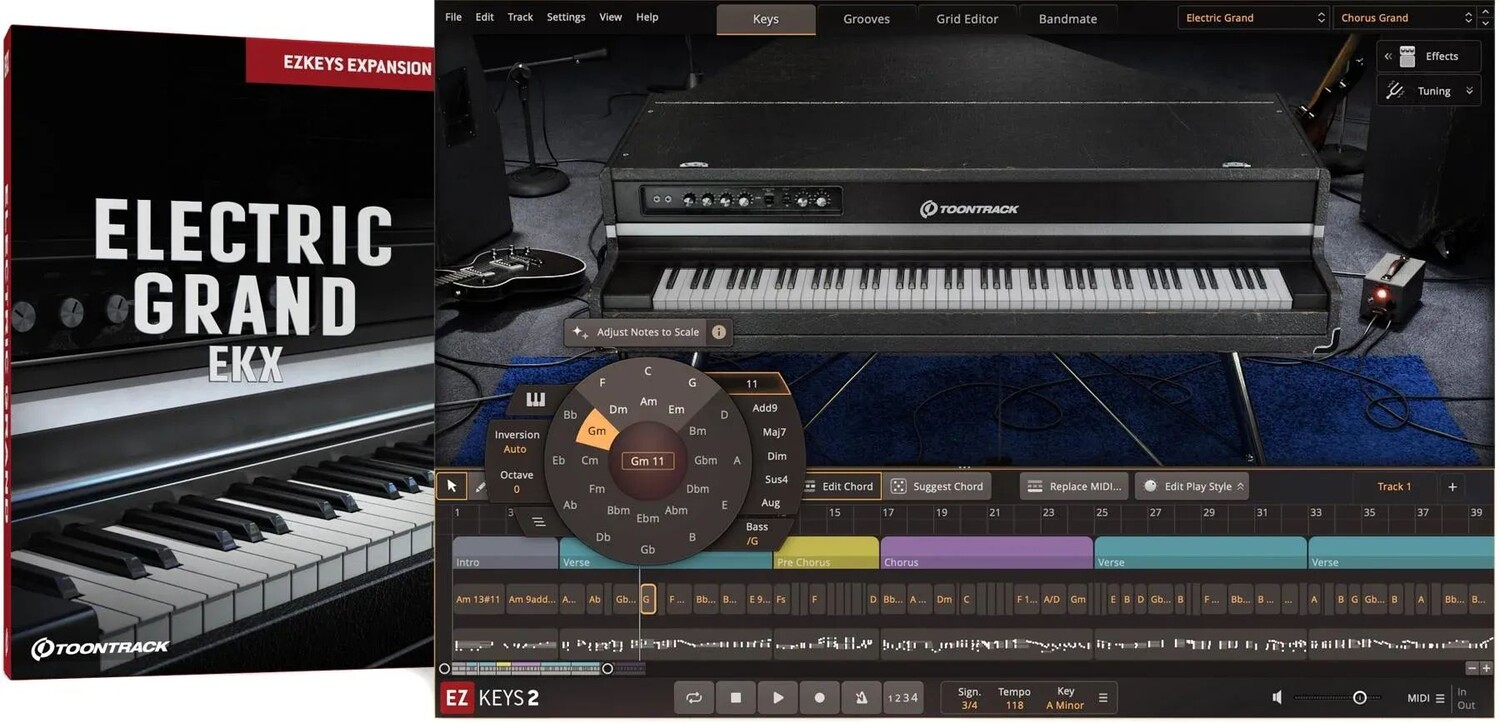 

Расширение Toontrack Electric Grand EKX для EZkeys 2