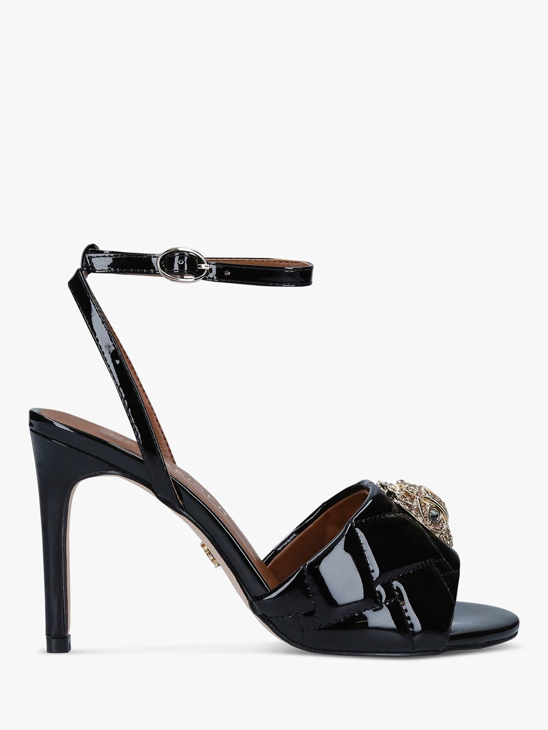 

Лакированные босоножки Kurt Geiger London Kensington на шпильке, черные