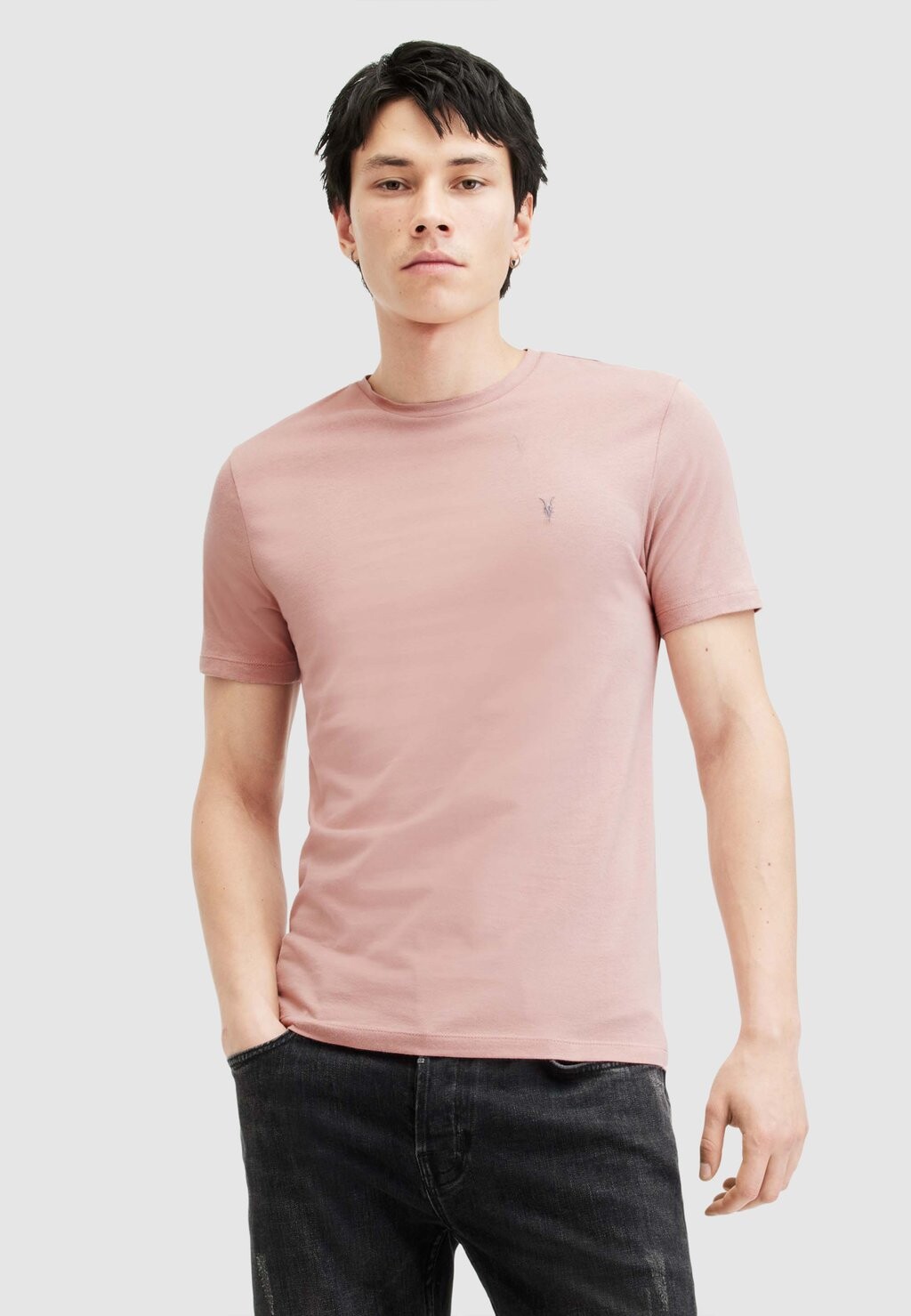 

Базовая футболка AllSaints, розовый