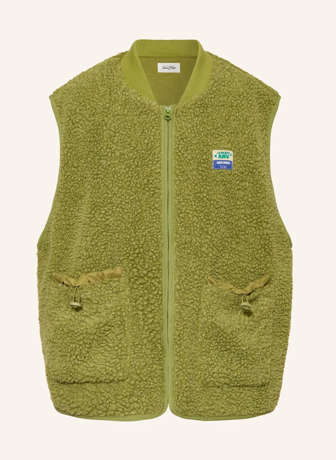 

Меховой жилет тедди American Vintage, зеленый