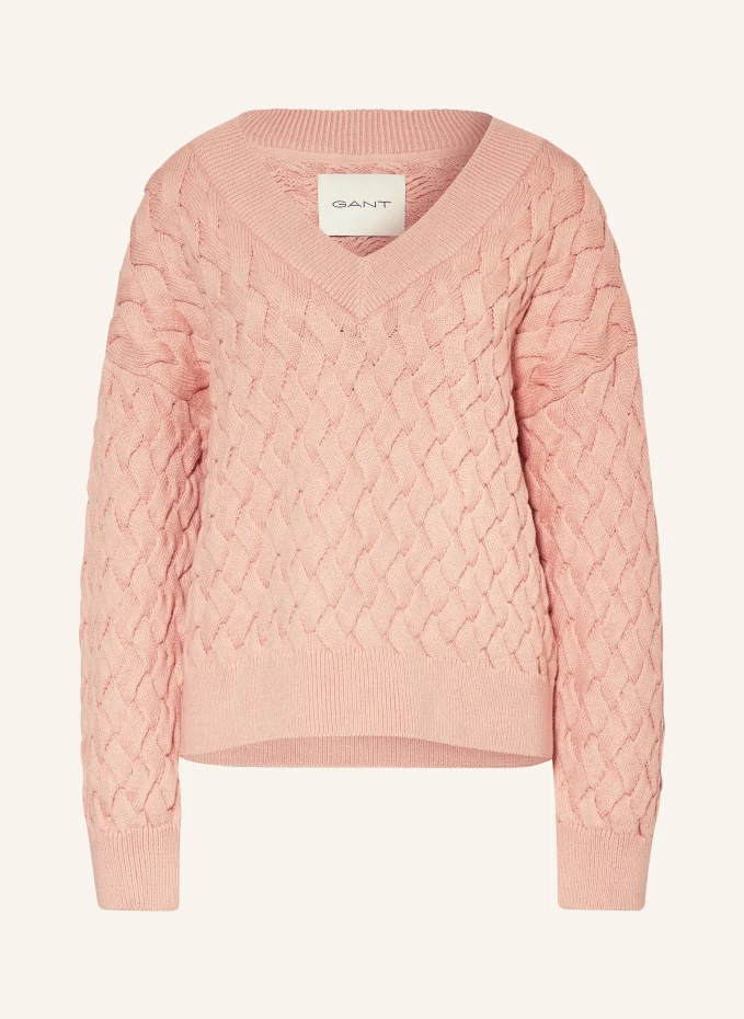 Пуловер Gant, розовый