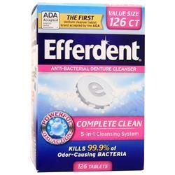 Efferdent Антибактериальное средство для чистки зубных протезов Complete Clean 126 вкладок