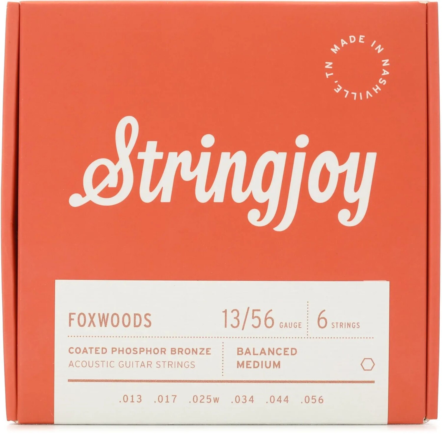 

Струны Stringjoy Foxwoods для акустической гитары из фосфористой бронзы — средний калибр (.013–.056)