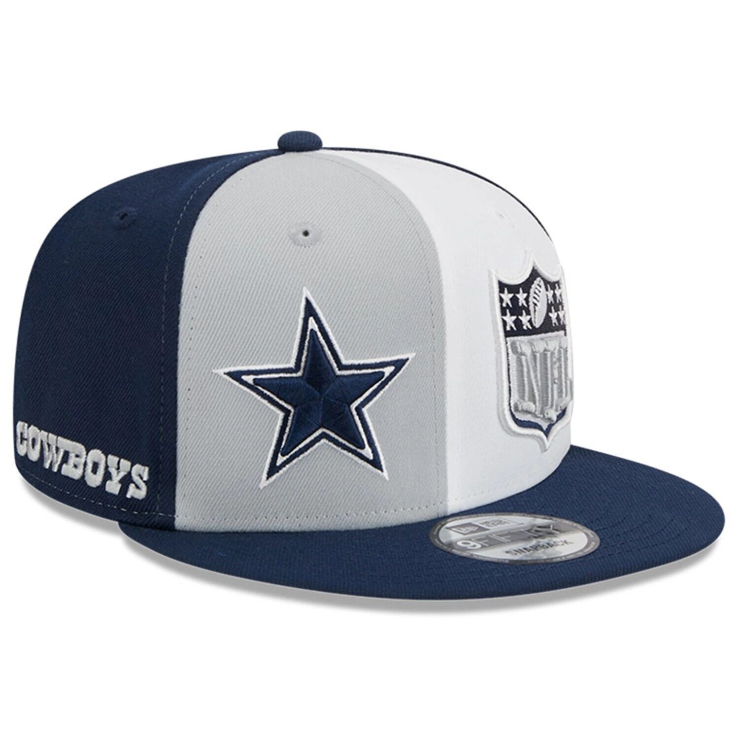 

Мужская кепка New Era серая/темно-синяя Dallas Cowboys 2023 Sideline 9FIFTY Snapback
