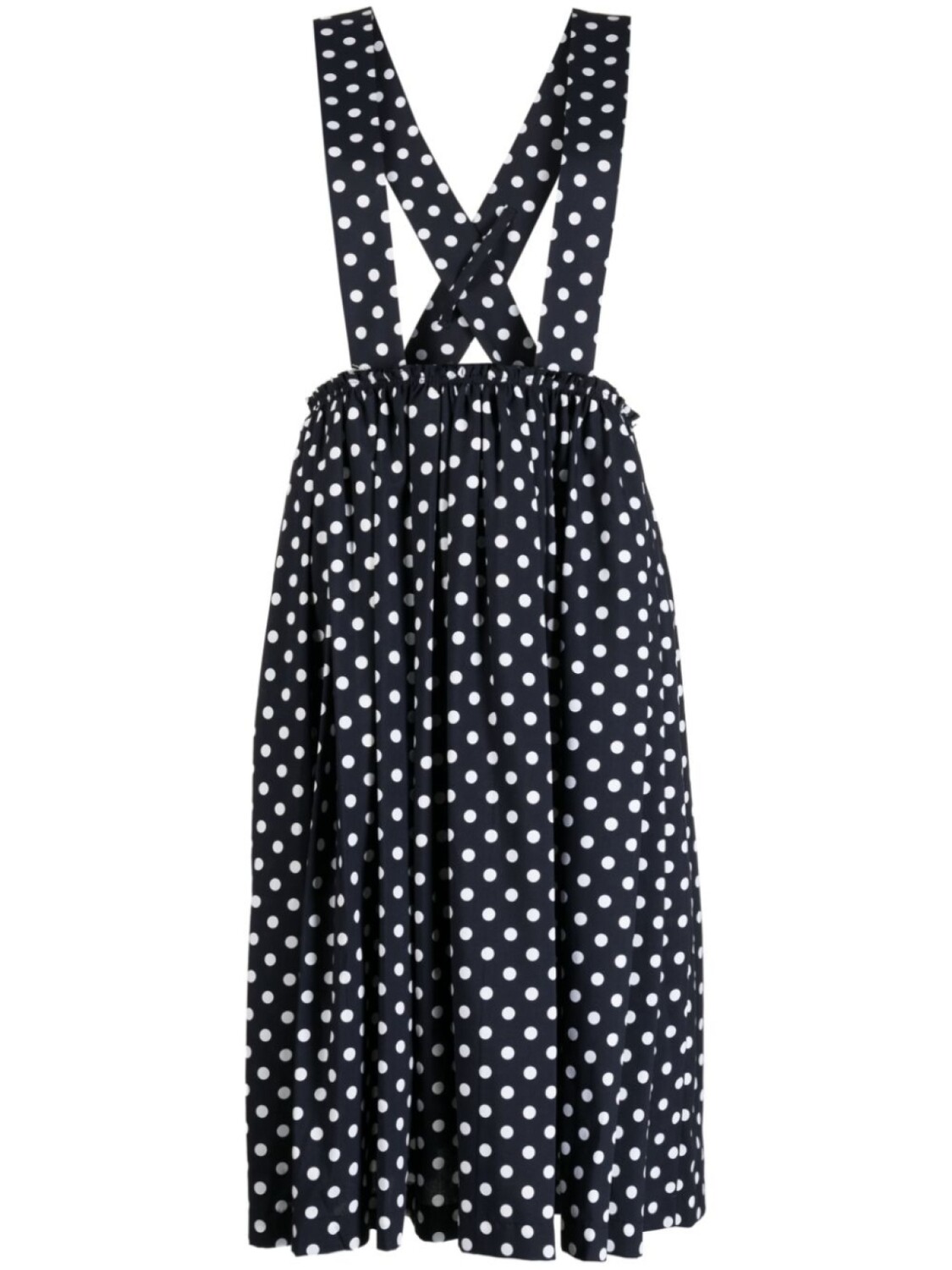 

Comme Des Garçons Comme Des Garçons платье миди в горох, синий