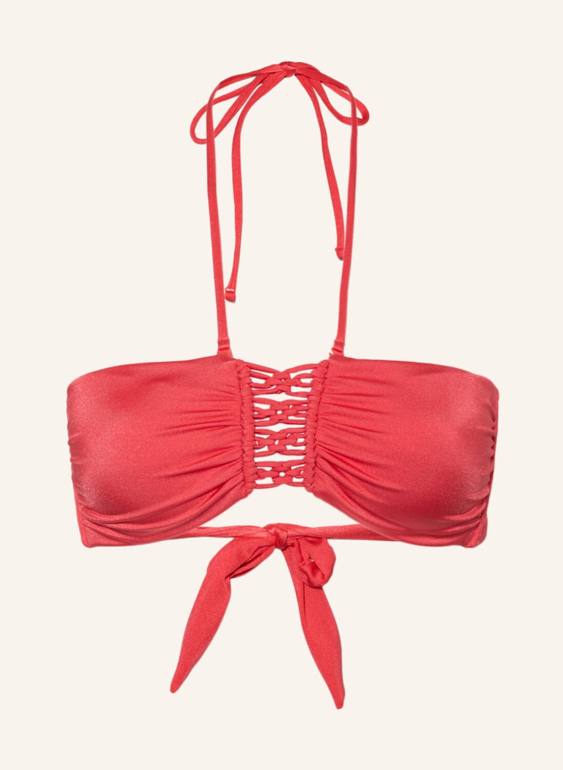 

Топ бикини watercult Bandeau MAKRAMÉ LOVE, красный