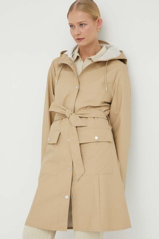 

Плащ Curve Jacket 18130 Rains, бежевый