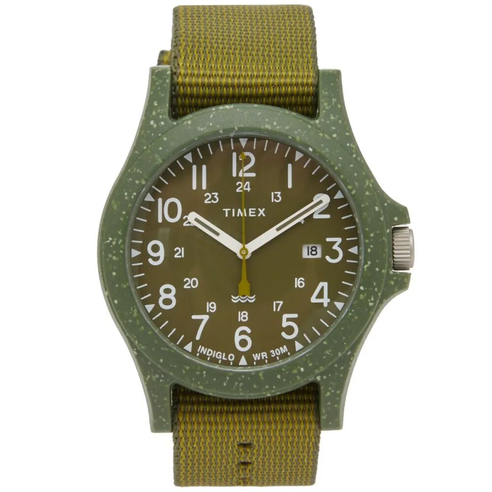 цена Timex Часы Acadia Ocean 40 мм, зеленый
