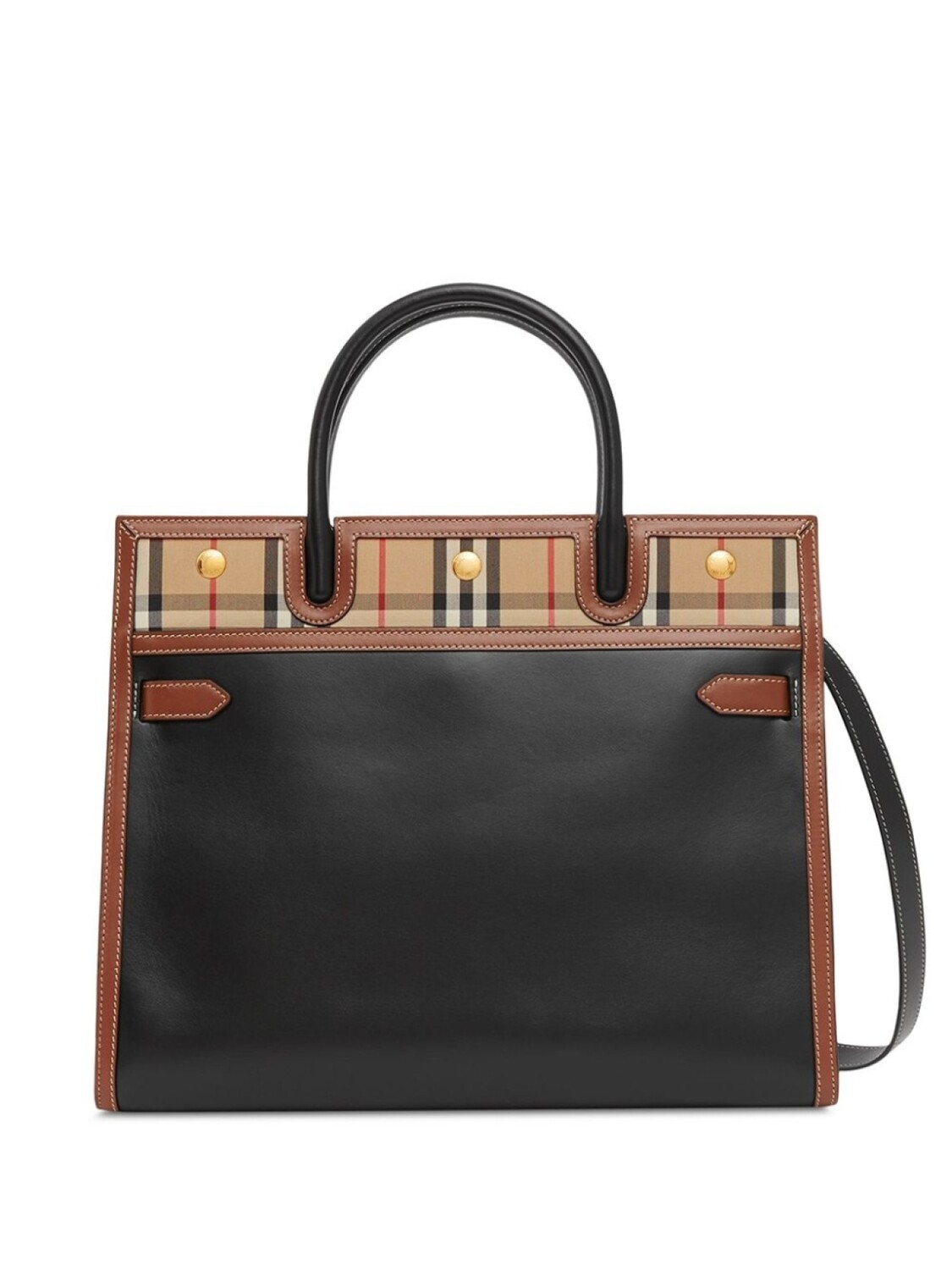 

Burberry мини-сумка Title с верхними ручками, черный
