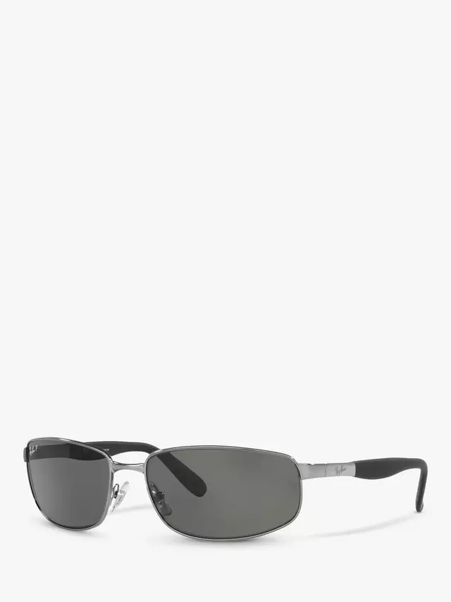 

Солнцезащитные очки Ray-Ban RB3254 Men's Polarised Rectangular, цвет gunmetal/grey