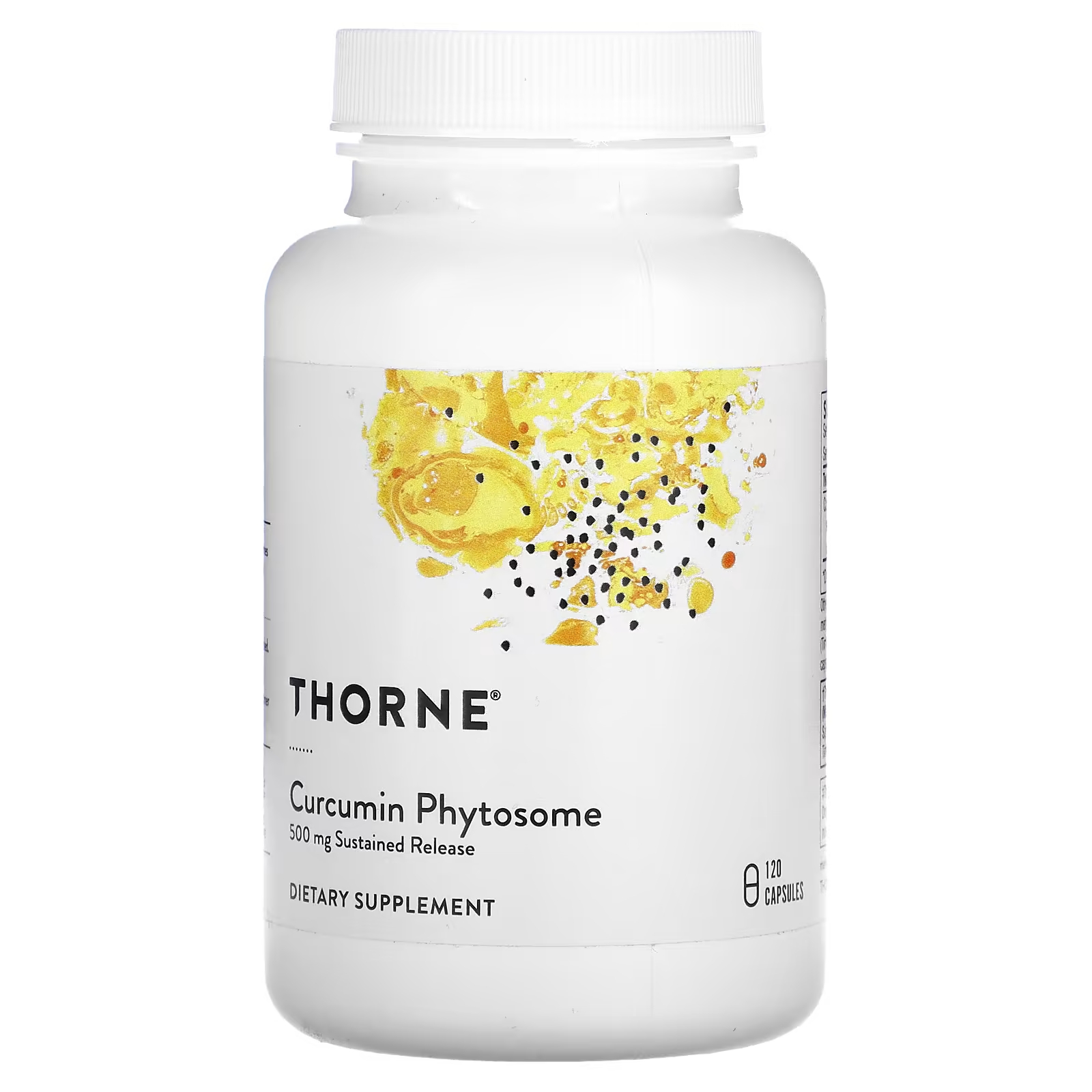 Thorne Curcumin Phytosome замедленного высвобождения 500 мг 120 капсул фитосомы куркумина meriva sf thorne research 250 мг 120 капсул