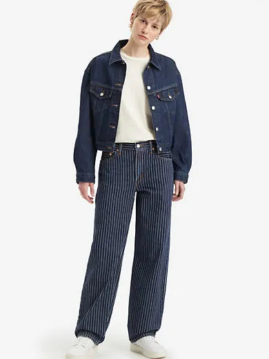 

Мешковатые женские джинсы «папа» Levi's, цвет Partly Masked - Dark Wash