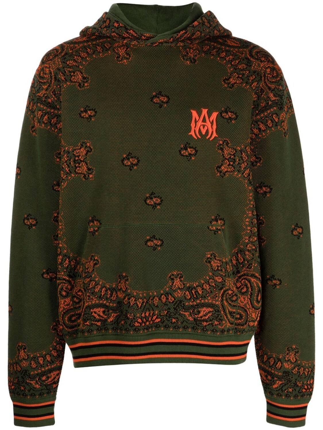 

Худи с узором пейсли AMIRI, зеленый