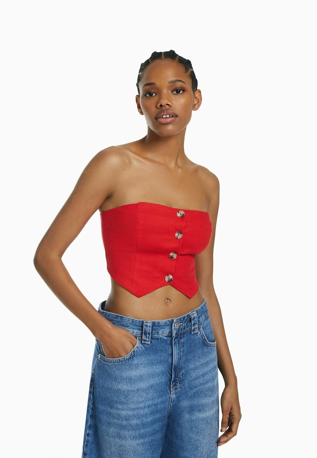 

Блузка Bershka, красный