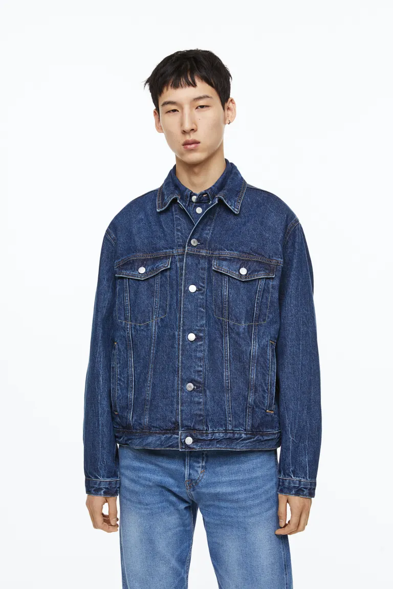 

Джинсовая куртка обычного кроя H&M, синий