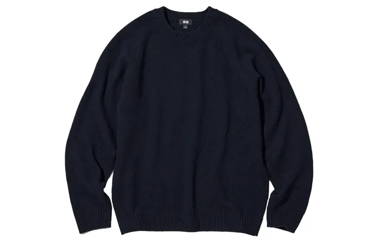 

Свитер унисекс темно-синий Uniqlo, темно-синий
