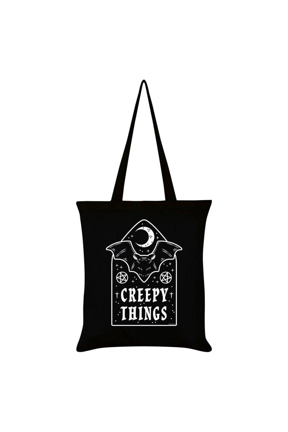 

Большая сумка-тоут «Жуткие вещи» Grindstore, черный