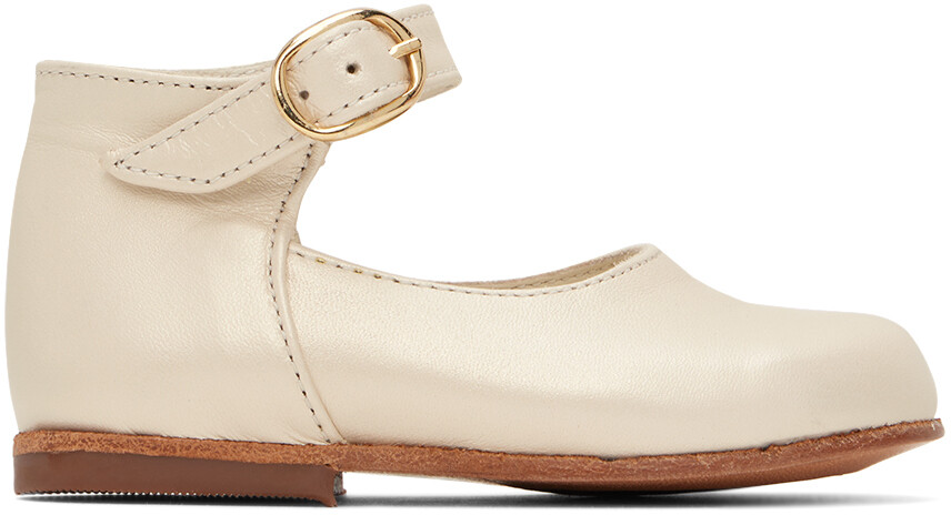 

Детские балетки Off-White Bijou Золотисто-белый Bonpoint