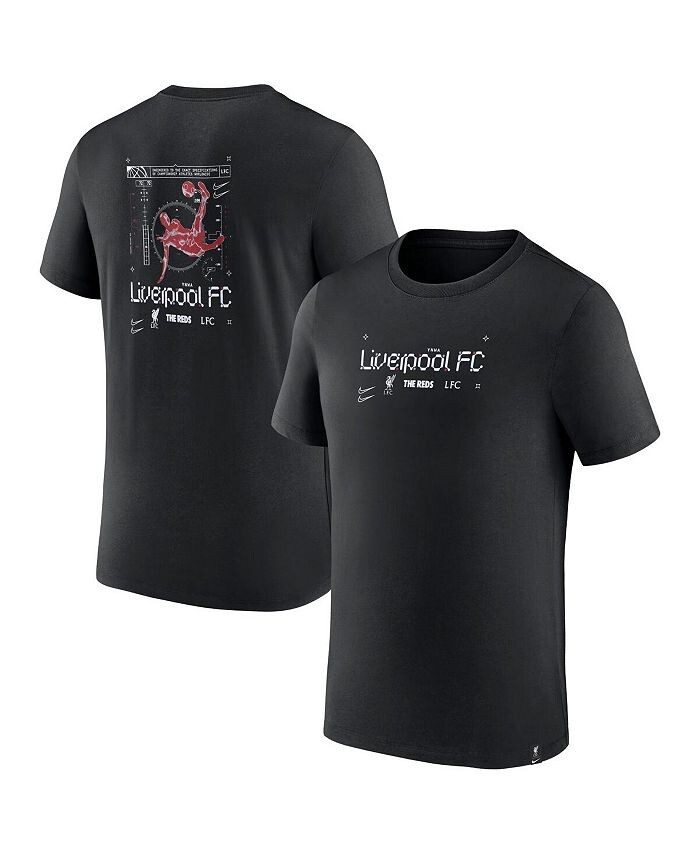 

Мужская черная футболка Liverpool Air Traffic Nike, черный