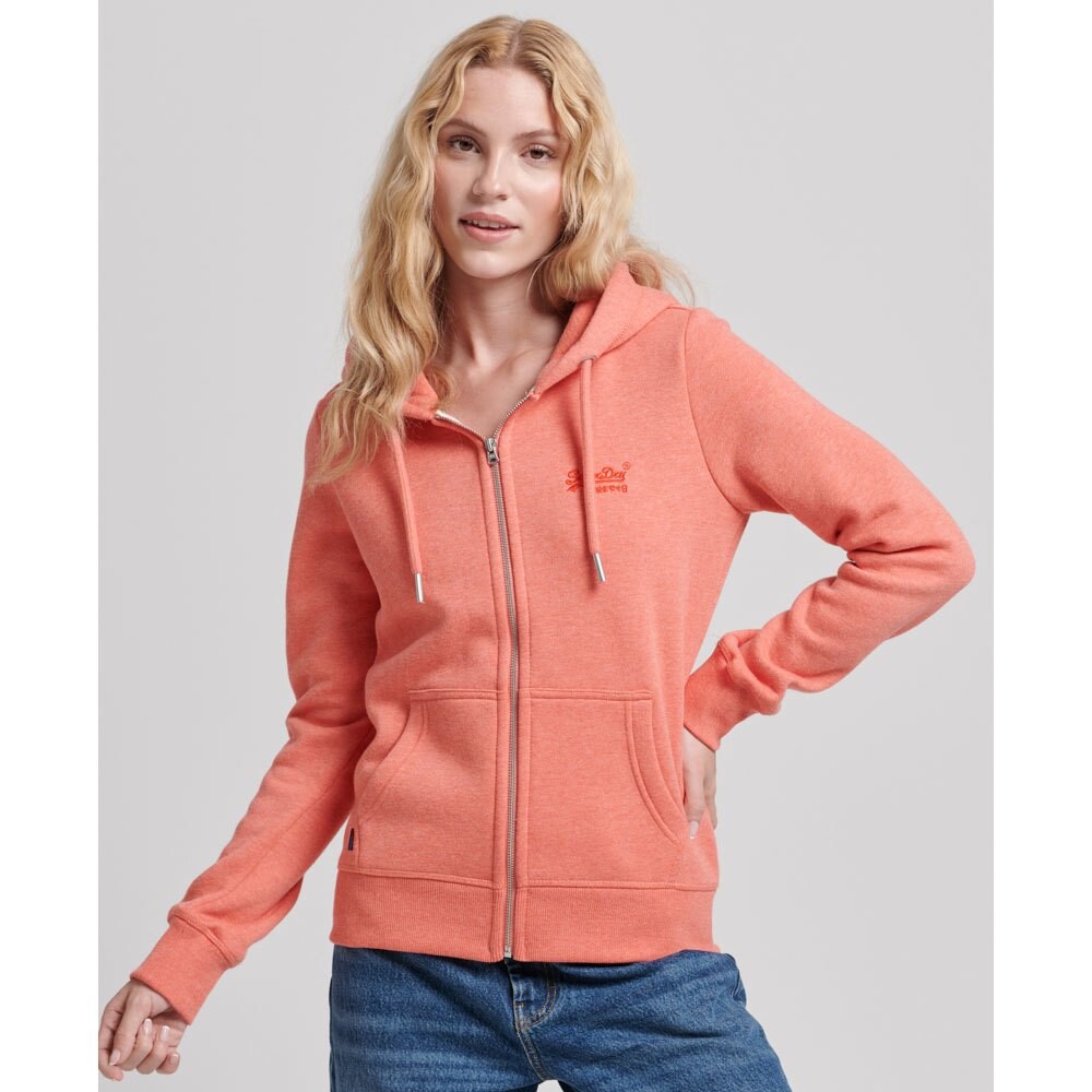 

Толстовка Superdry Vintage Logo Emb Full Zip, оранжевый