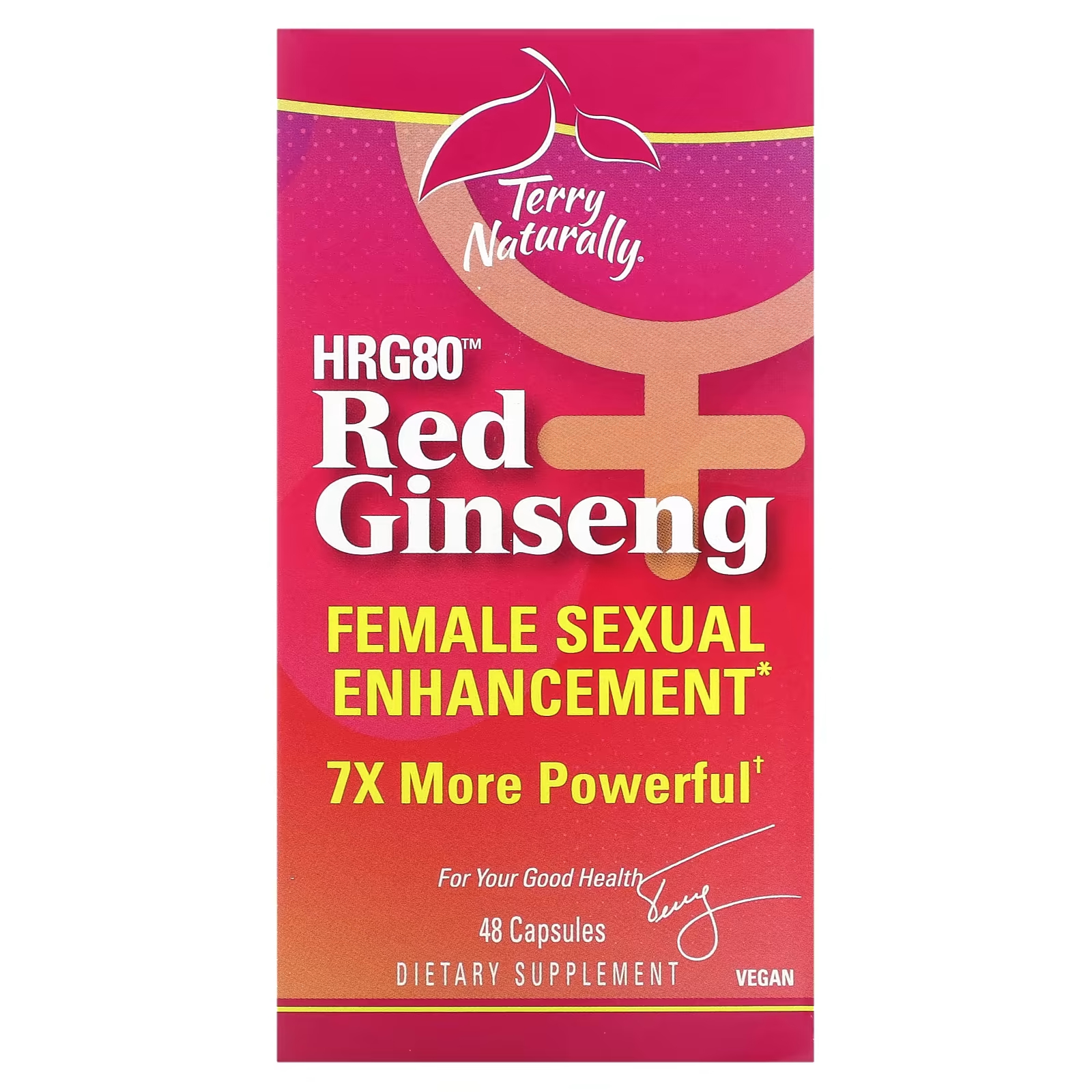 Красный женьшень Terry Naturally HRG80, 48 капсул terry naturally hrg80 red ginseng energy 30 капсул