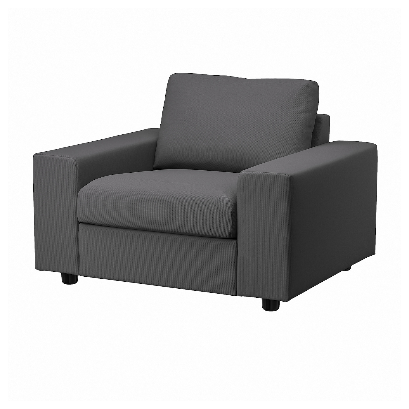 ВИМЛЕ Кресло, с широкими подлокотниками/Халларп серый VIMLE IKEA