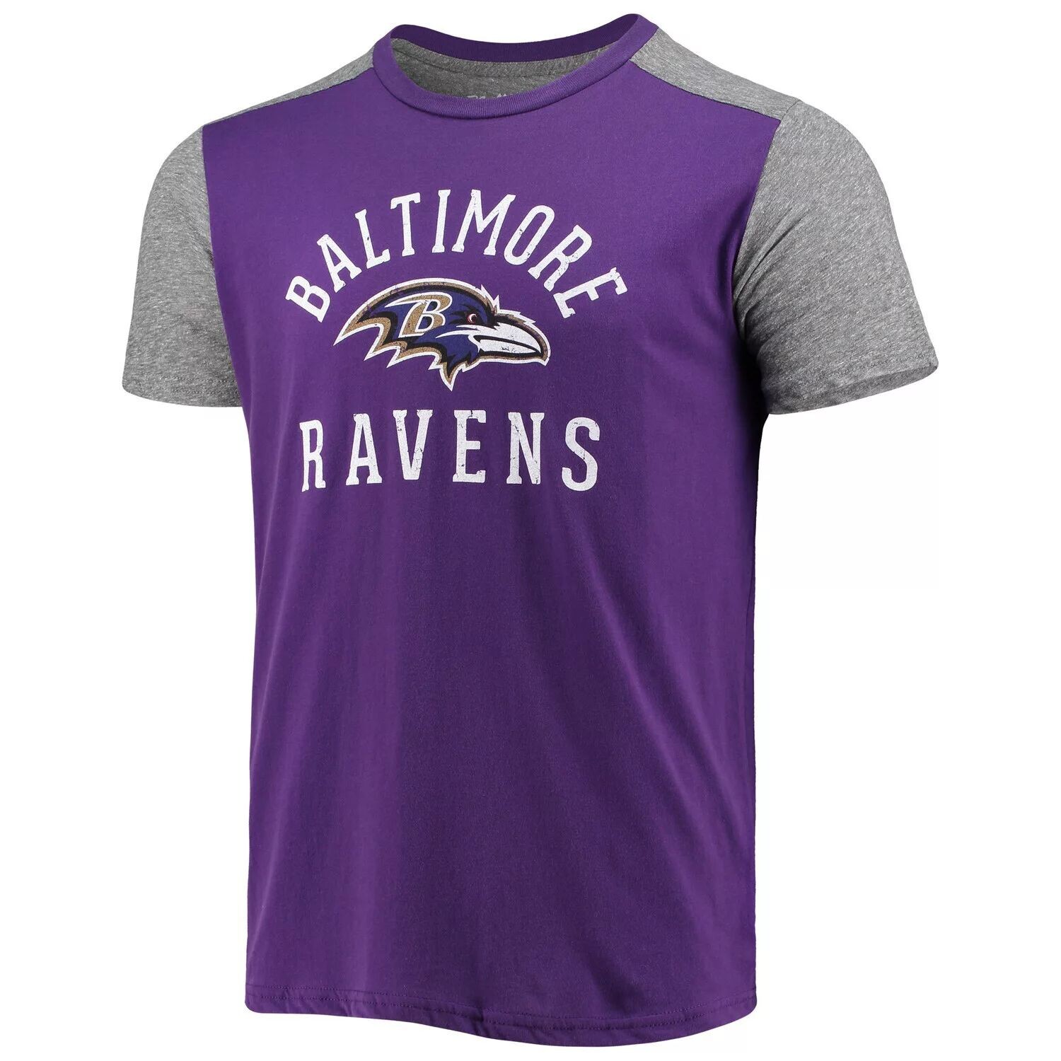 

Мужская футболка фиолетового/серого цвета с нитками Baltimore Ravens Field Goal Slub Majestic