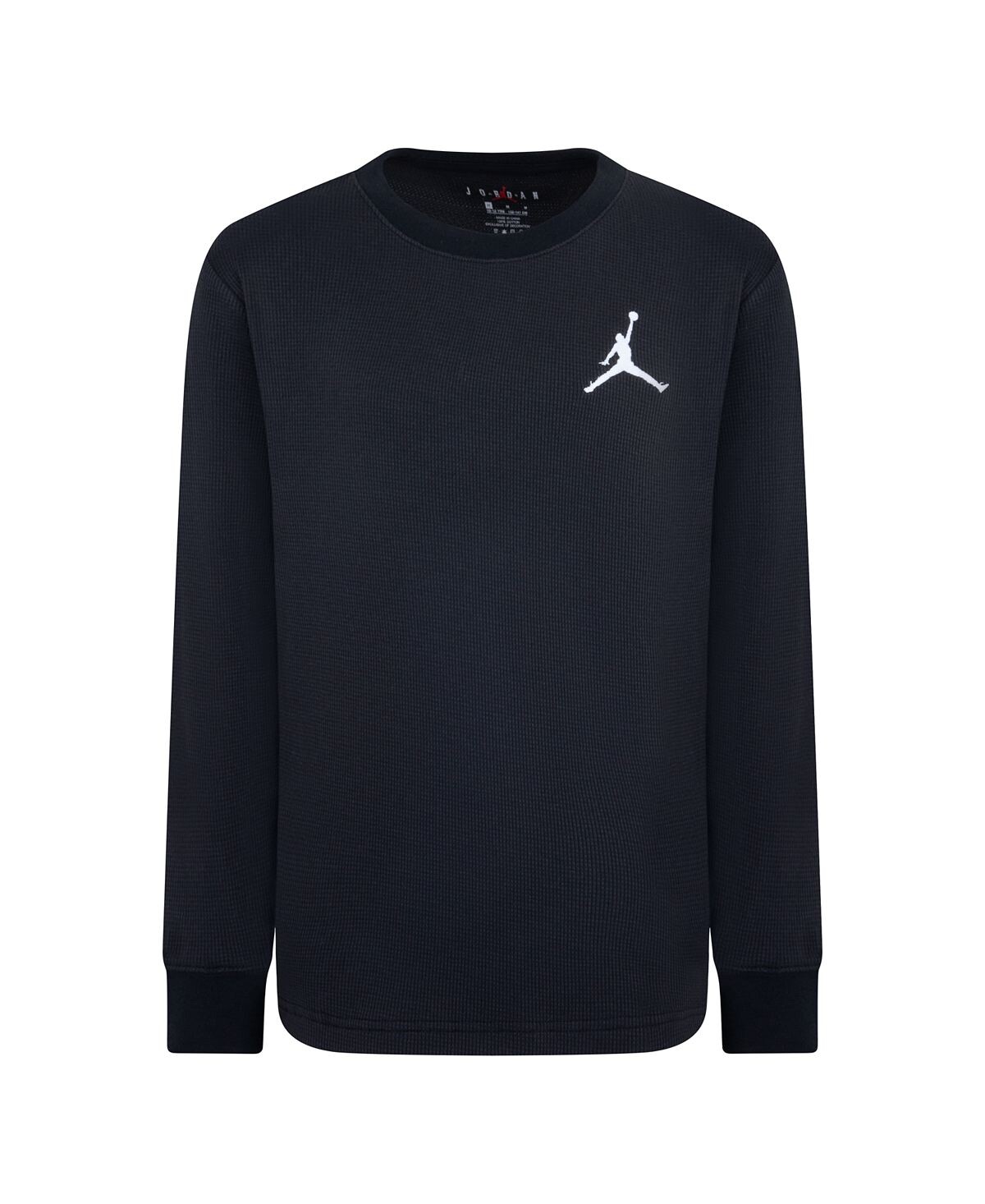 

Футболка Essentials с длинными рукавами и вафельным узором Big Boys Jordan