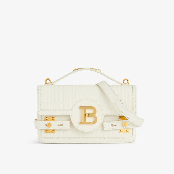 

Кожаная сумка через плечо b-buzz 24 Balmain, бежевый