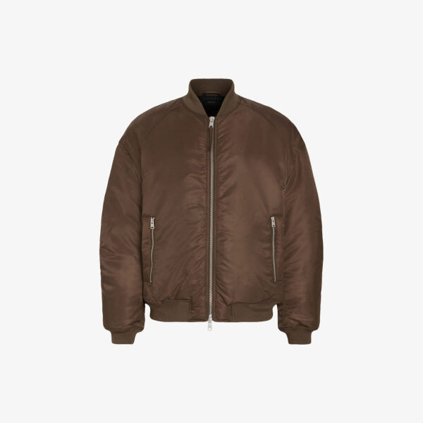 

Тканый бомбер Akio со съемными рукавами Allsaints, хаки