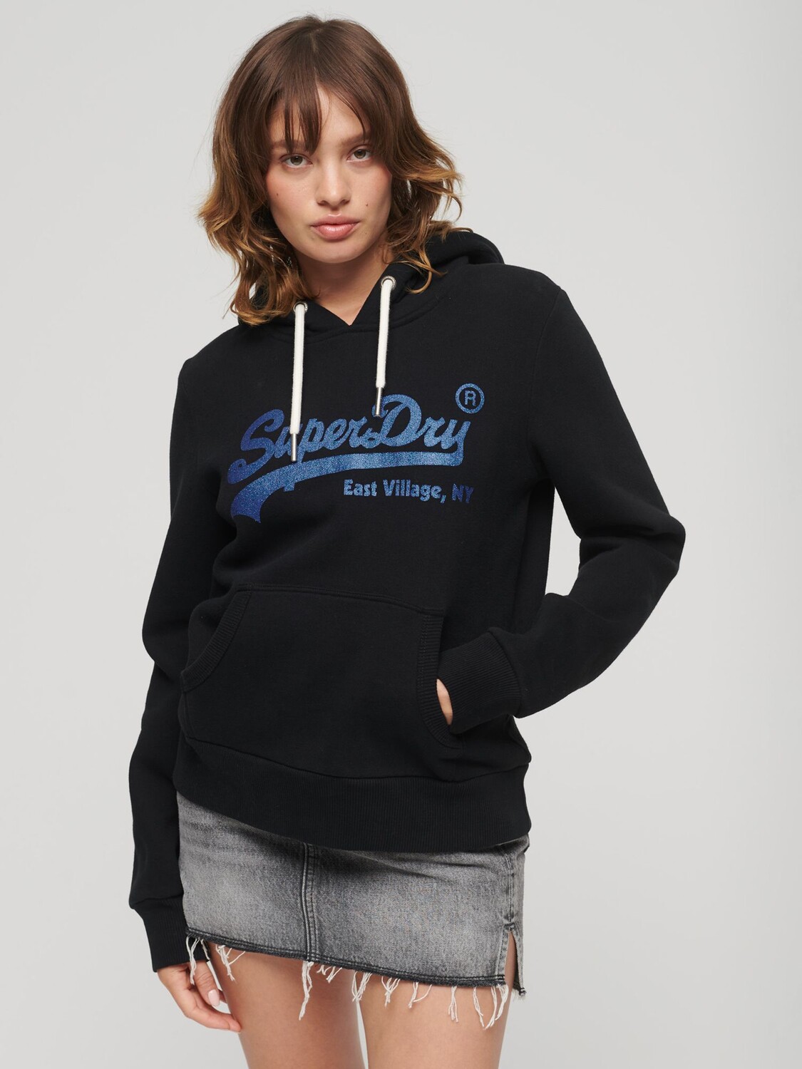 

Толстовка с декорированным логотипом Vintage Superdry, черный