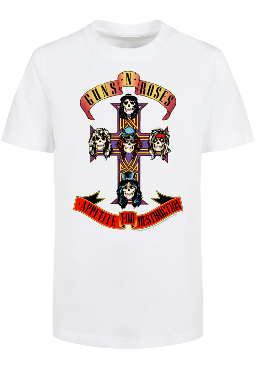 

Футболка F4NT4STIC Basic Kids Tee Guns 'n' Roses Appetite For Destruction, белый