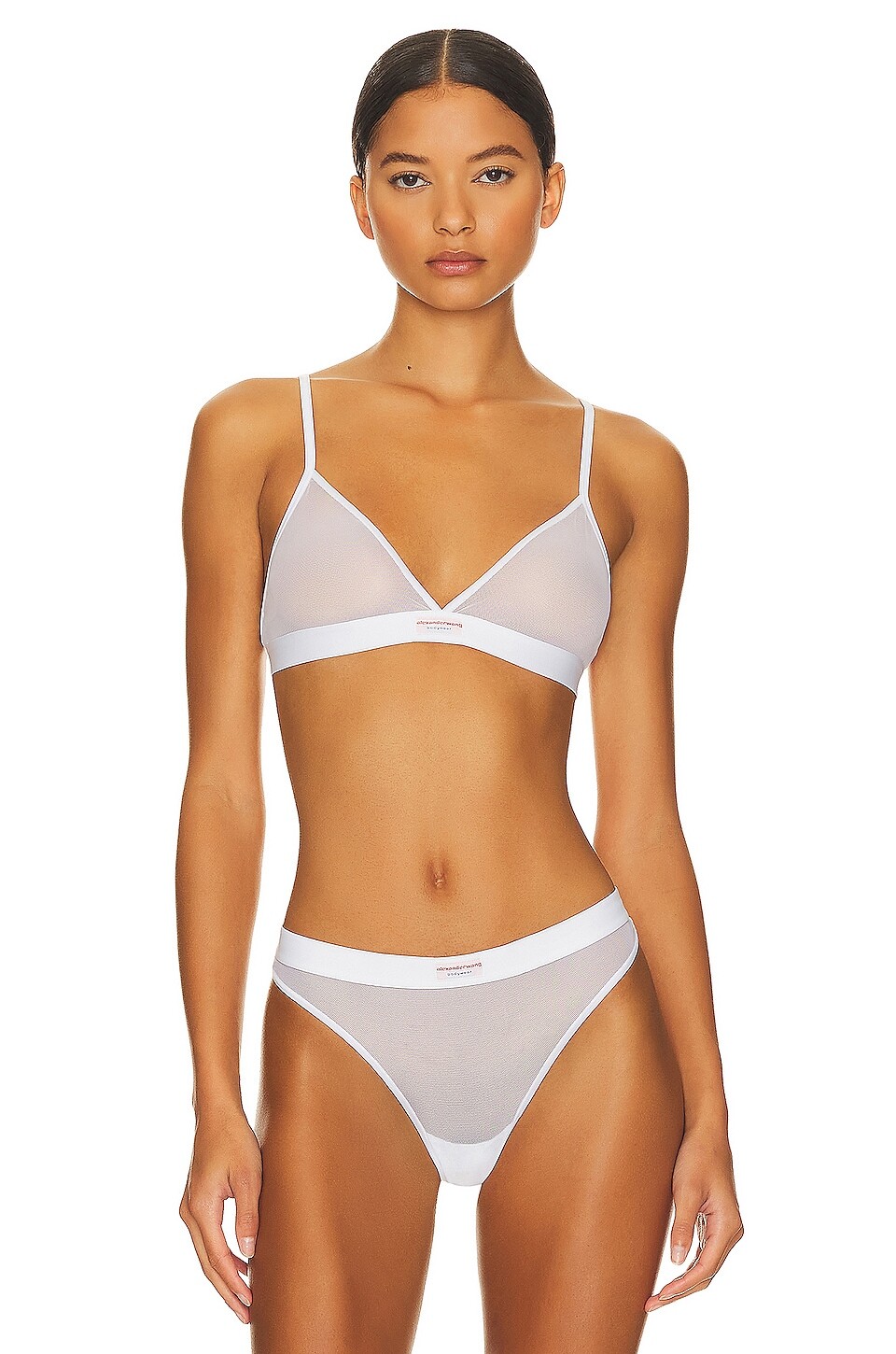 

Боди Alexander Wang Triangle Bra With Bodywear Label, белый