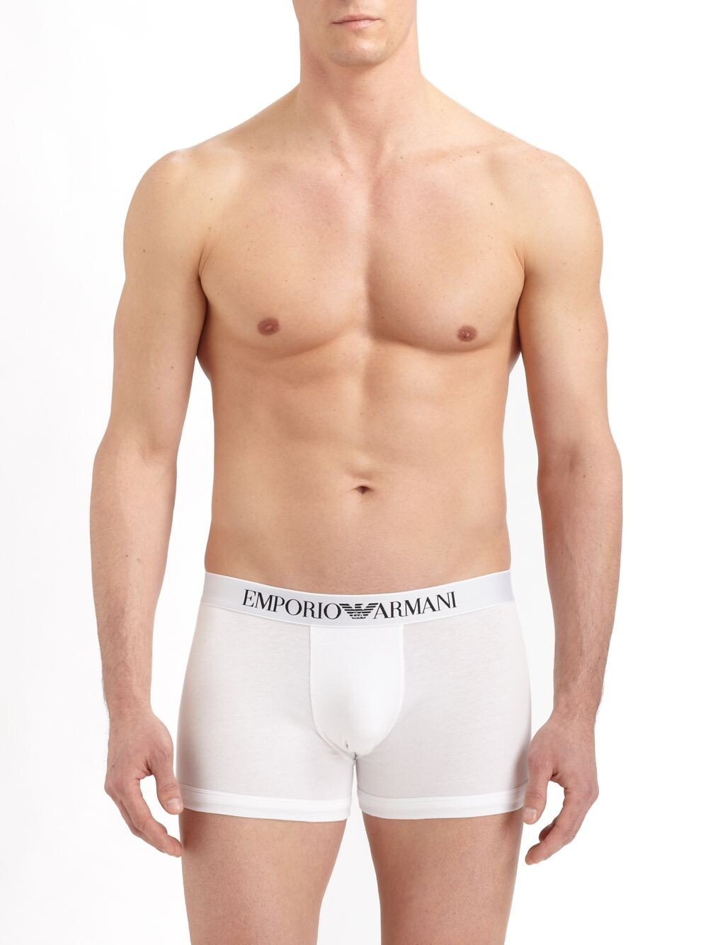 

Трусы-боксеры из эластичного хлопка Emporio Armani, белый