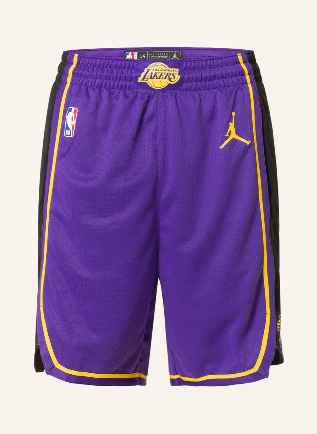 

Баскетбольные шорты jordan dri-fit swingman Nike, цвет LILA/SCHWARZ/GELB