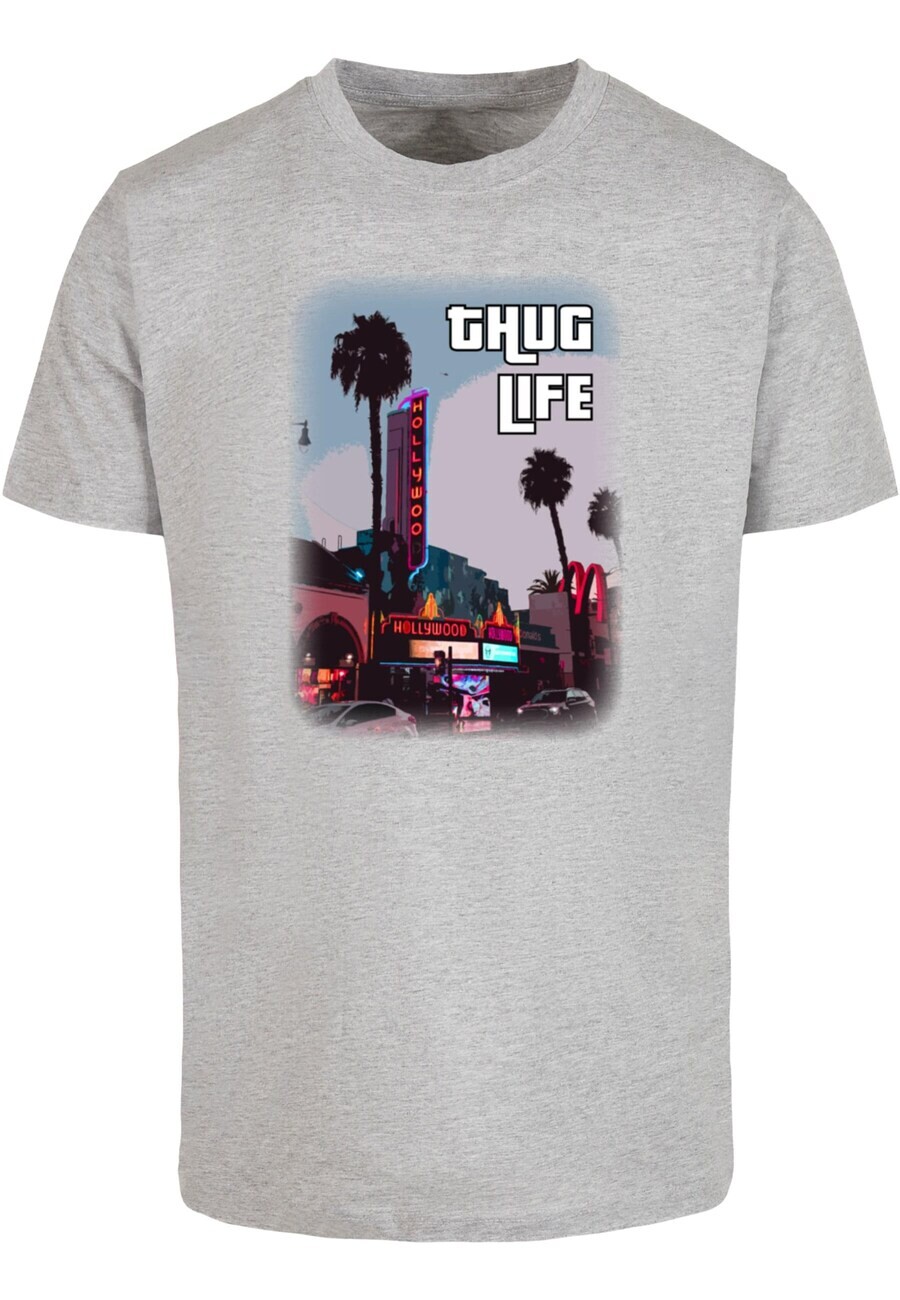 

Футболка Merchcode GRAND THUG LIFE, пятнистый серый