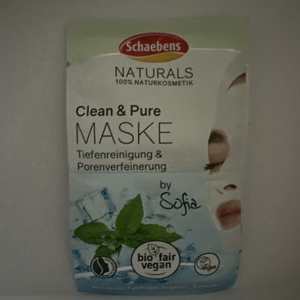 Schaebens Natural Clean & Pure Маска 2x5 мл Глубокое очищение и сужение пор альгинатная маска очищение и сужение пор j on cleansing