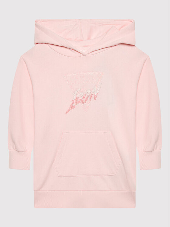 

Трикотажное платье обычного кроя Guess, розовый